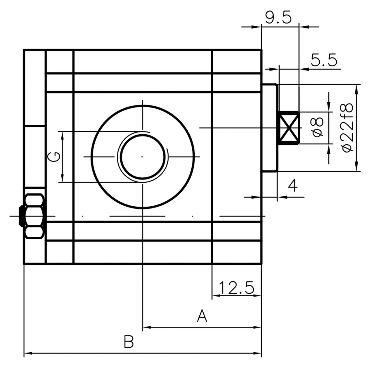 Насос на гидроборт Hydro-pack 00C0,5X033 - фото 2 - id-p1323305897