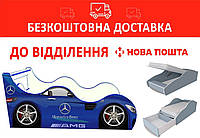 Кровать-машинка 80*170 Драйв/Drive D008 Mercedes-Benz Синий