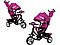 Велосипед дитячий триколісний Фіолетовий TILLY STORM T-349/2 з металевою рамою, фото 2