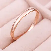 Женское кольцо тонкое, золотистое С9746