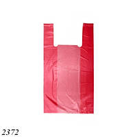Пакеты майка Carbon Super красные 24х43 см (100шт)