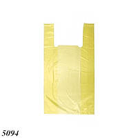 Пакеты майка Carbon желтые 30х50 см (100шт)