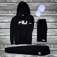 Мужской костюм Fila с капюшоном, комплект 5 в 1