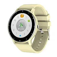 Умные Смарт часы Smart Watch ZL02 Yellow / Тонометр Пульоксиметр Android iOS