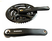 Шатун Shimano Acera (48T) 9x скоростей FC-M371 с защитой черный