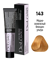 Фарба-догляд 143 De Luxe High Blond мідно-золотистий блондин ультра, 60 мл