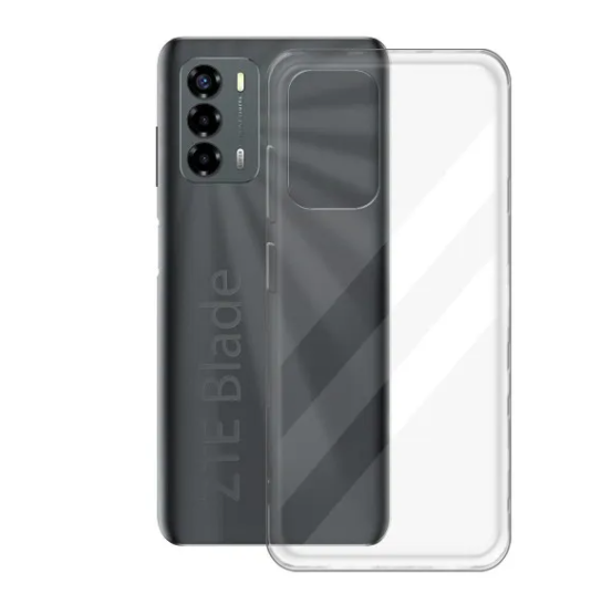 Ультратонкий чохол для ZTE Blade A72 прозорий (на зті а72) прозорий