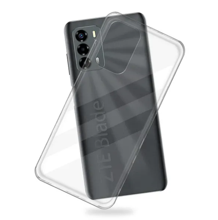 Ультратонкий чохол для ZTE Blade A72 прозорий (на зті а72) прозорий, фото 3