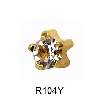 Сережки-голки крапан Studex R-104 квітень (камінь кришталь)