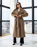 Жіноче демісезонне пальто ПВ-260 кемел, розміри 42,50, фото 4
