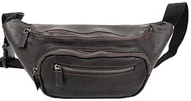 Велика шкіряна поясна сумка Mykhail Ikhtyar, Україна коричнева