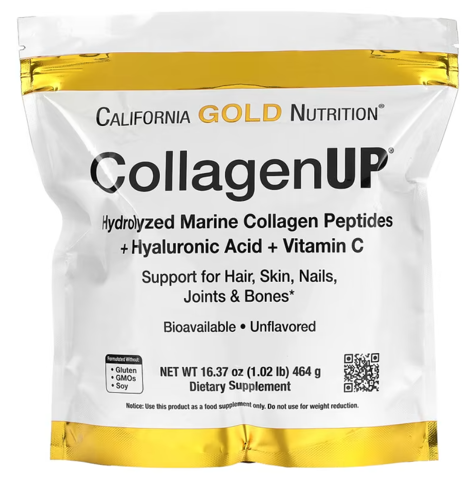 CollagenUP Marine Hydrolyzed Collagen + Hyaluronic Acid + Vitamin C California Gold Nutrition 464 г