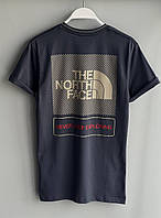 Мужская хлопковая футболка TNF высокое качество черная серая
