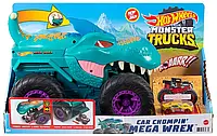 Збільшена машинка Хот Вілс монстр трак Хижий Мега Рекс Hot Wheels Monster Trucks Mattel GYL13