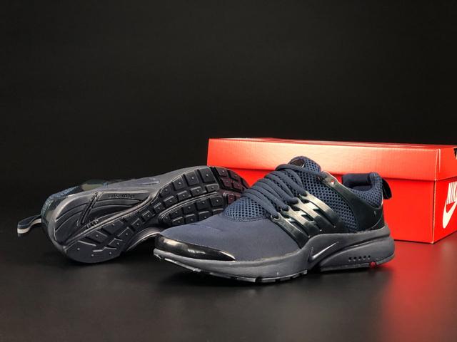 Мужские Кроссовки Nike Air Presto Текстильные Стильные Молодежные Темно ...