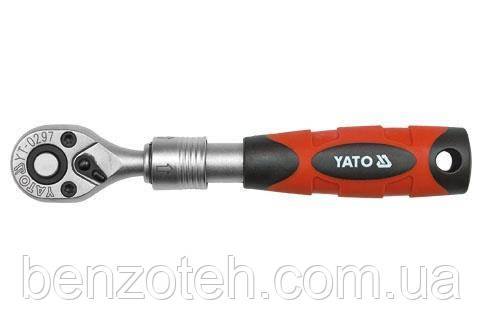 Тріскачка YATO з телескопічною ручкою (YT-0297) l = 150-200 мм  кв. 1/4