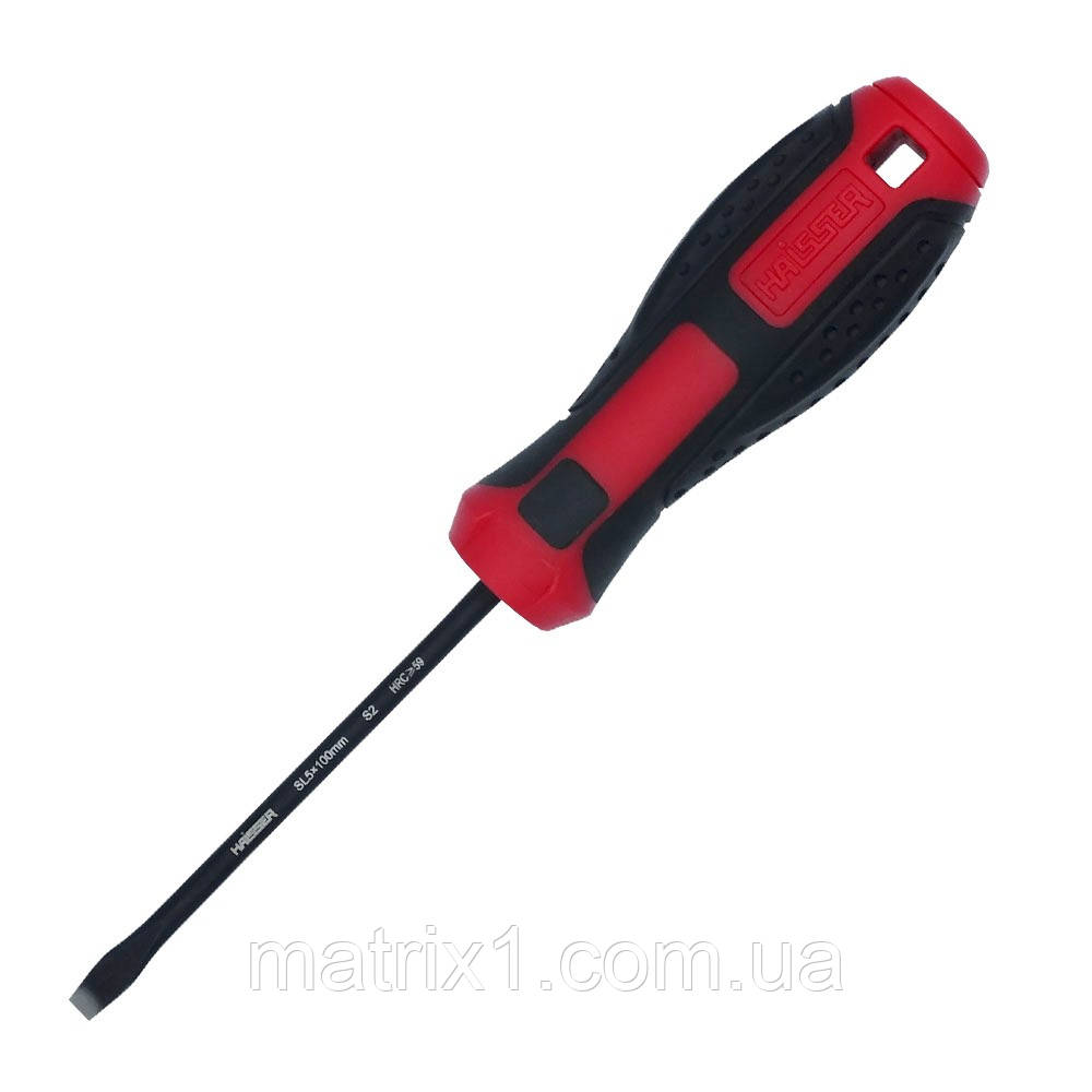 Викрутка SL5x100 мм, матеріал S2 HAISSER 49128
