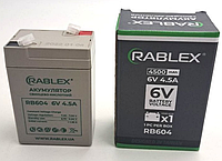 Акумулятор RABLEX RB604 6V/4.5Ah