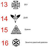 Шеврон патч іменний 10х10 см прапор, мультикам, піксель, олива, фото 7