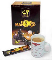 Растворимый кофе вьетнамский 3в1 с сахаром и сливками G7 Gu Manh x2 300g (12s*25g)