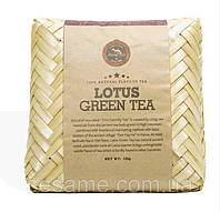 Чай зелений Преміум із лотосом в подарунковій упаковці (ручна робота) Lotus Green Tea 125 грамів В'єтнам