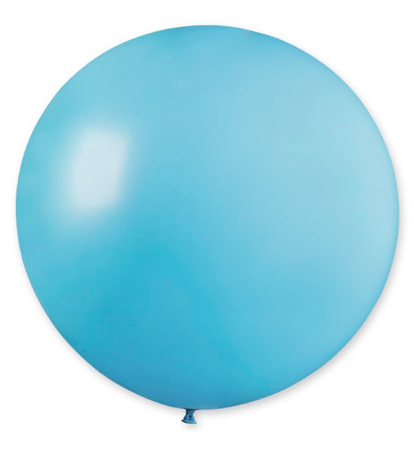 Повітряні кульки "Bowl" Ø 48 см, (10 шт.), Італія, колір ніжно-блакитний