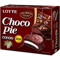 Шоколадное печенье Чокопай ChocoPie Lotte Какао пироженое 336г 28г*12шт. (Корея)