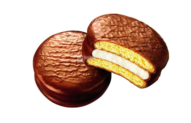 Шоколадное печенье ChocoPie Orion пироженое Banana 336г 28г*12шт. (Корея) - фото 2 - id-p1819858570