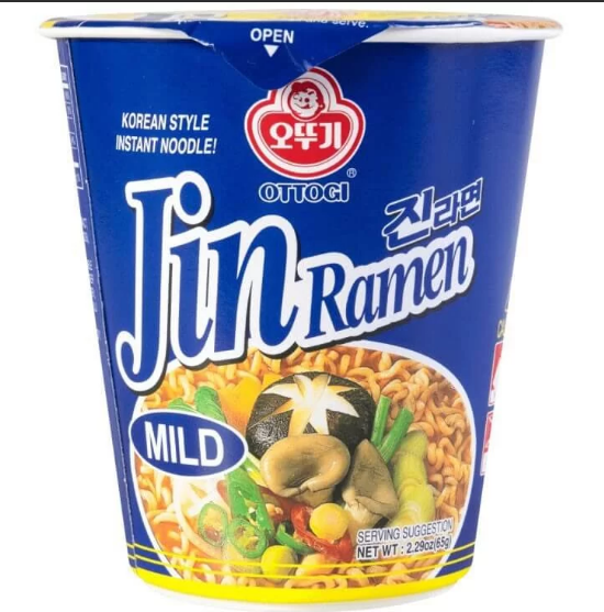 Корейская лапша Рамен Jin Ramen Mild Ottogi слабоострый Оттоги 65g (Корея) - фото 1 - id-p1819856498