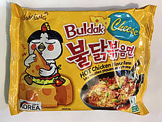 Корейська локшина дуже гостра зі смаком курки SAMYANG Cheese Buldak Hot Chicken Flavor Ramen 140g (Корея)