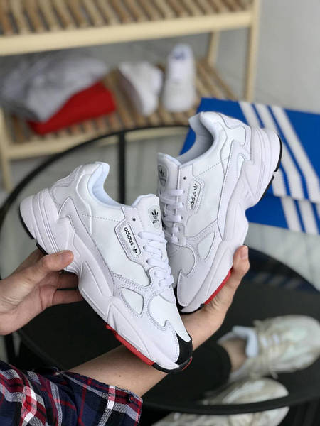 Adidas falcon women's white hotsell