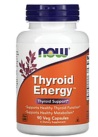 NOW Foods, Thyroid Energy, 90 растительных капсул