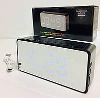Часы с радиоприёмником MP3 плеер Часы с таймером и будильником аккумуляторный Часы настольные с радио VST