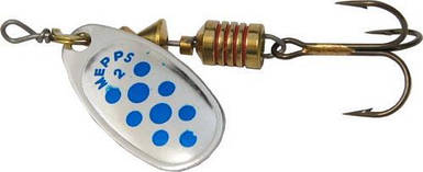 Вертушка Mepps Comet Decore No2 Срібло/Сині точки (4,5 г)