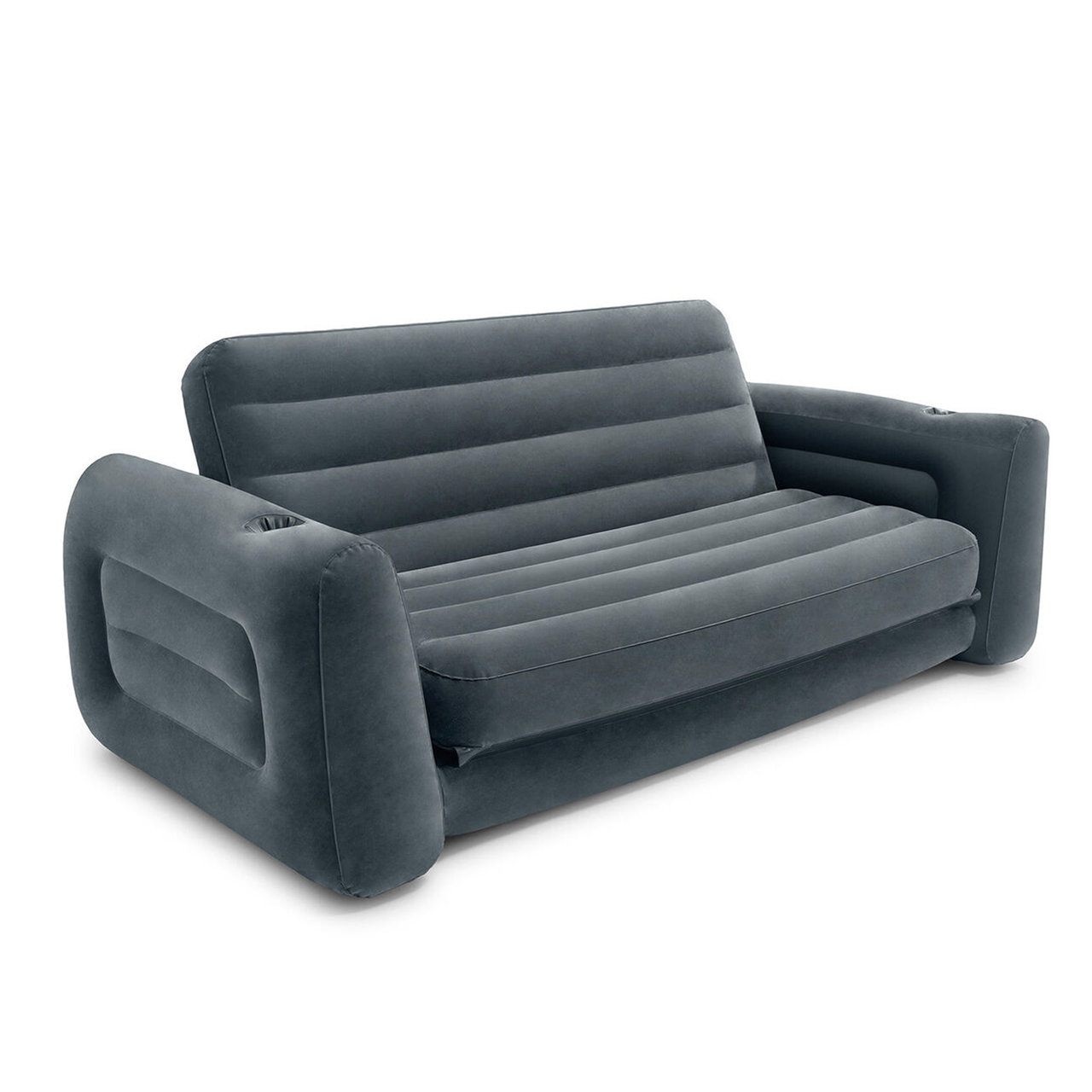 Надувний диван - трансформер із підсклянником Intex (66552). Розмір: 203х224х66 см