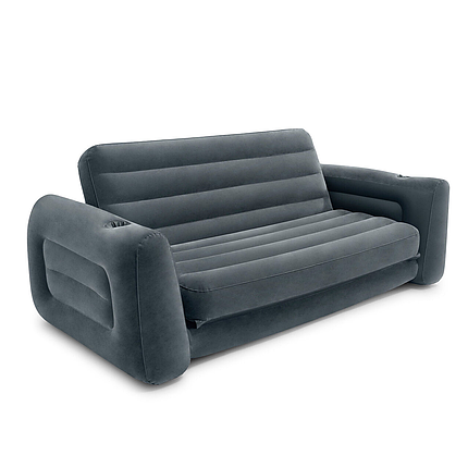 Надувний диван - трансформер із підсклянником Intex (66552). Розмір: 203х224х66 см, фото 2