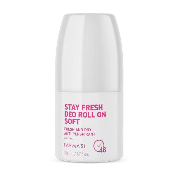 Жіночий роликовий антиперспірант свіжість і сухість Soft, 50 мл Stay Fresh Deo Roll On Farmasi