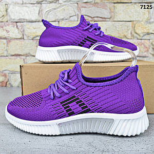 Кросівки жіночі весняно-літні Bull, текстильні фіолетові кросівки 39