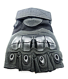 Рукавички тактичні Tacgloves безпалі (розмір XL, чорні), фото 3
