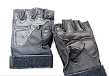 Рукавички тактичні Tacgloves безпалі (розмір XL, чорні), фото 5