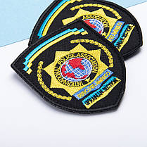 Шеврон на липучці International Police Association 7х9 см вишитий патч нашивка, фото 5