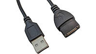 Кабель переходник папа-мама USB удлинитель 1м (15883)