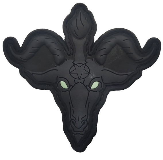 Патч ПХВ на липучці Sigil of Baphomet Козел Мендеса, фото 1