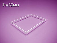 Коробка, контейнер из оргстекла 300х300х30 мм (Толщина акрила : 3 мм; Вид: Не герметичная;)