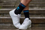 Шкарпетки водонепроникні  Dexshell Running, p-p XL, з блакитними смугами, фото 6