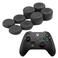 Силиконовые накладки для джойстика Xbox Series S|X / Xbox One / Elite Controller 8 шт черные