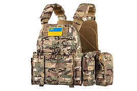 2E Tactical Плитоноска Тип 5 з бічним захистом,  камуфляж