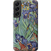 Чехол силиконовый на телефон Samsung Galaxy S22 Винсент Ван Гог. Ирисы "161u-2494-58250"