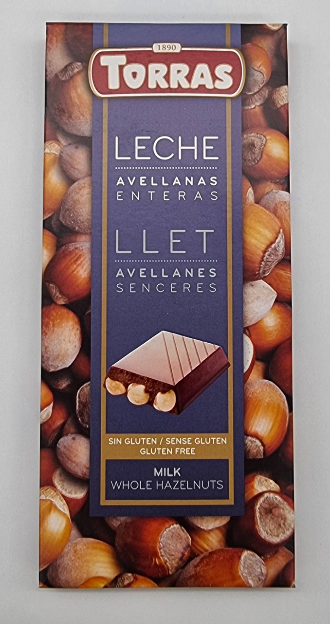 Молочний шоколад із цільним фундуком "Torras" Leche Avellanas Llet 200 г Іспанія