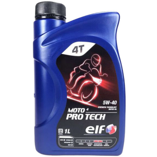 Elf Moto 4 Pro Tech 5W-40, 1 л (198259) моторна олива 4T, фото 1